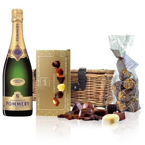 Pommery Grand Cru Vintage 2009 Champagne 75cl And Chocolates Hamper